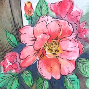 Watercolor Rose Notecard Set