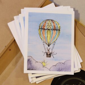 Adventure Balloon Notecard Set